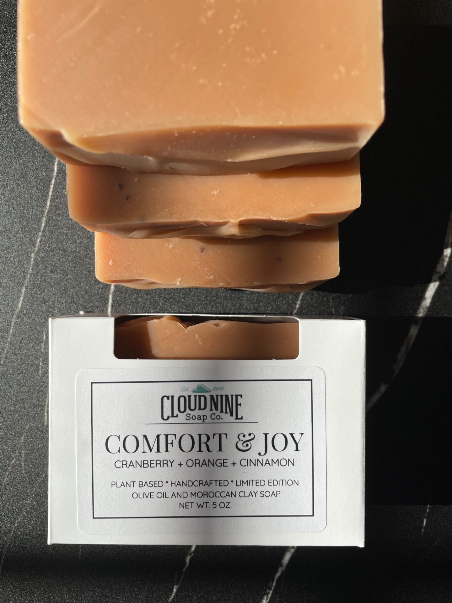 Limited Edition Holiday Soap, Comfort & Joy: Cranberry, Orange, Cinnamon