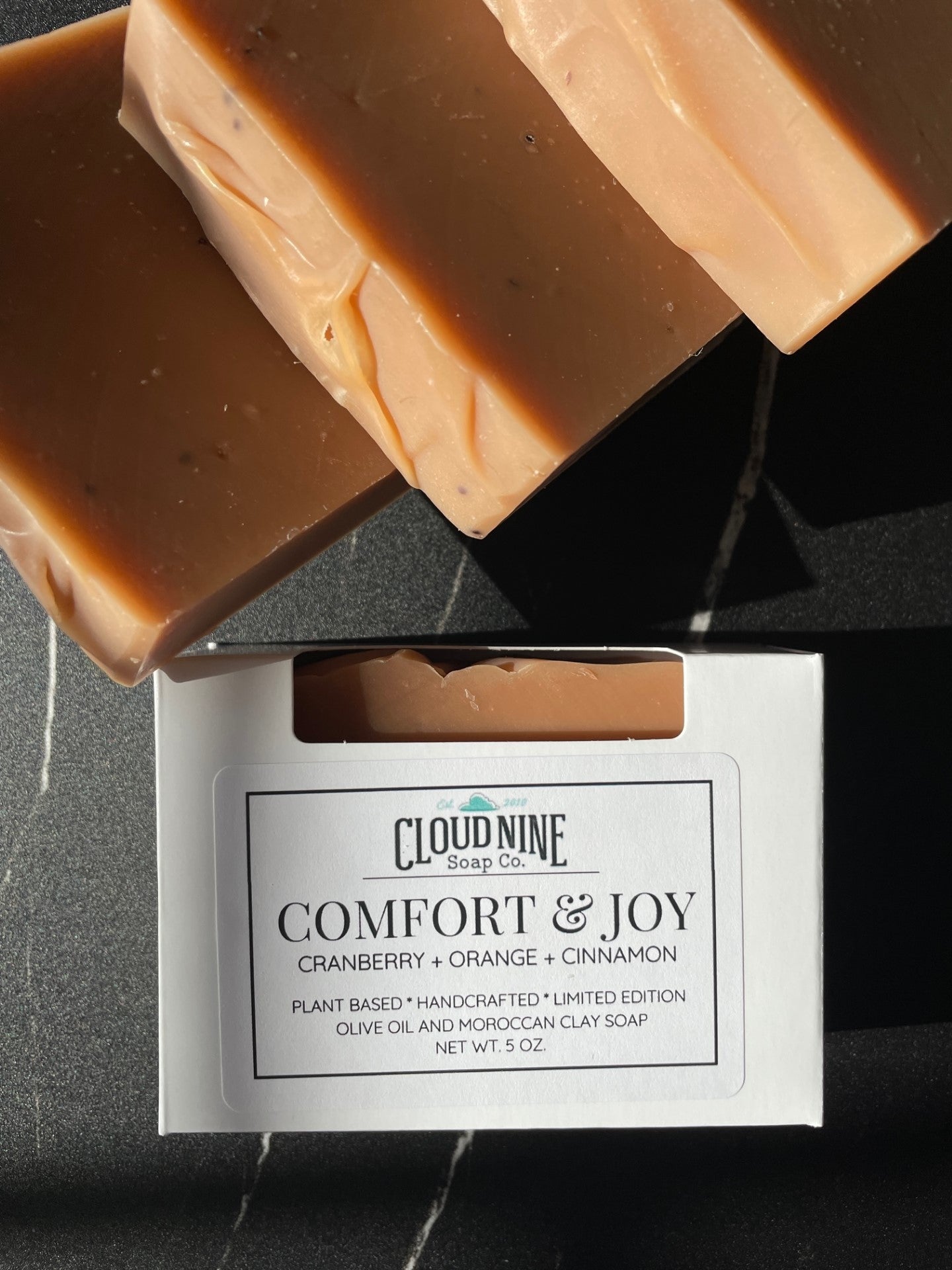 Limited Edition Holiday Soap, Comfort & Joy: Cranberry, Orange, Cinnamon