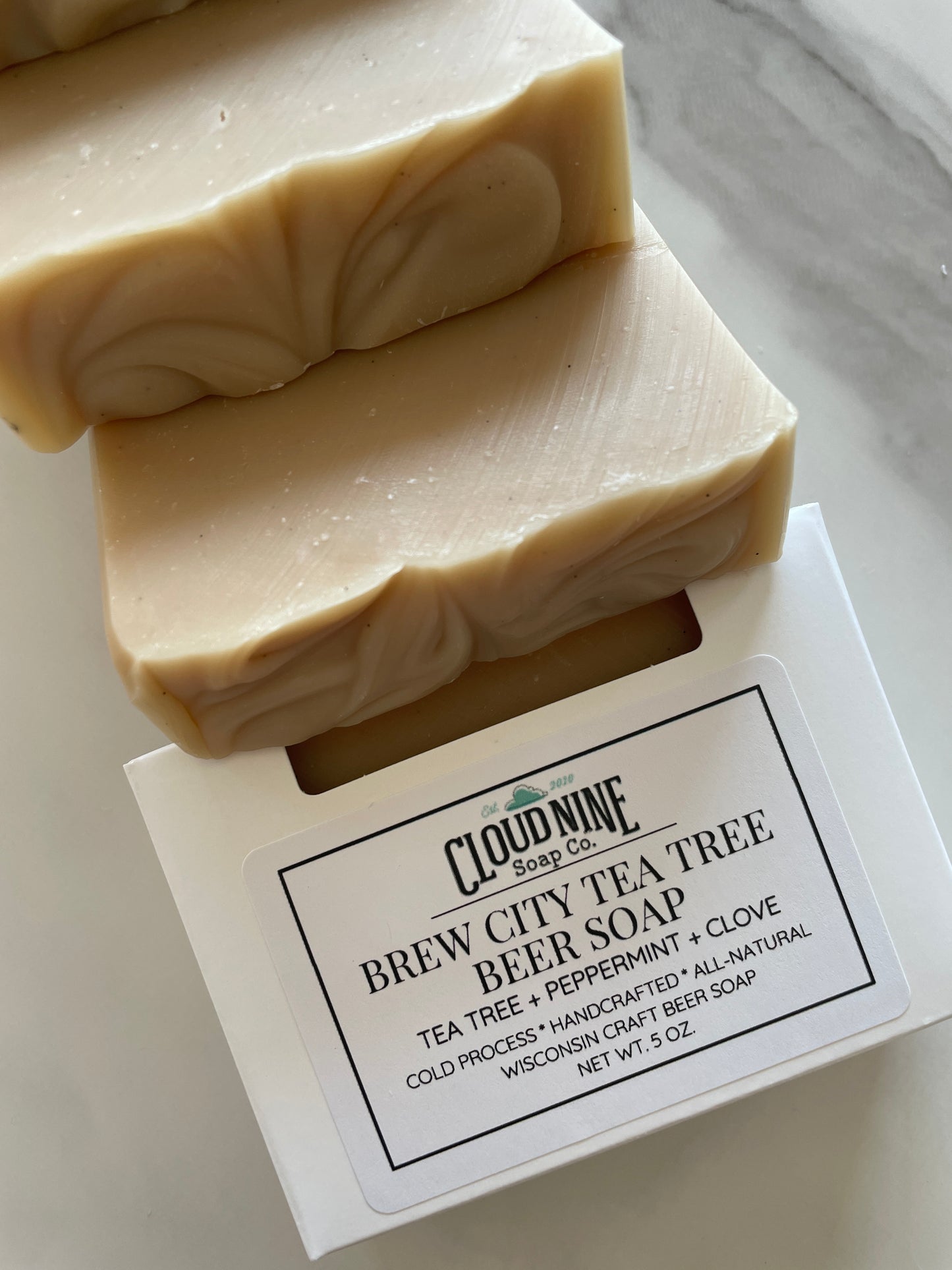 Brew City Tea Tree Beer Soap: Tea Tree, Peppermint, Clove