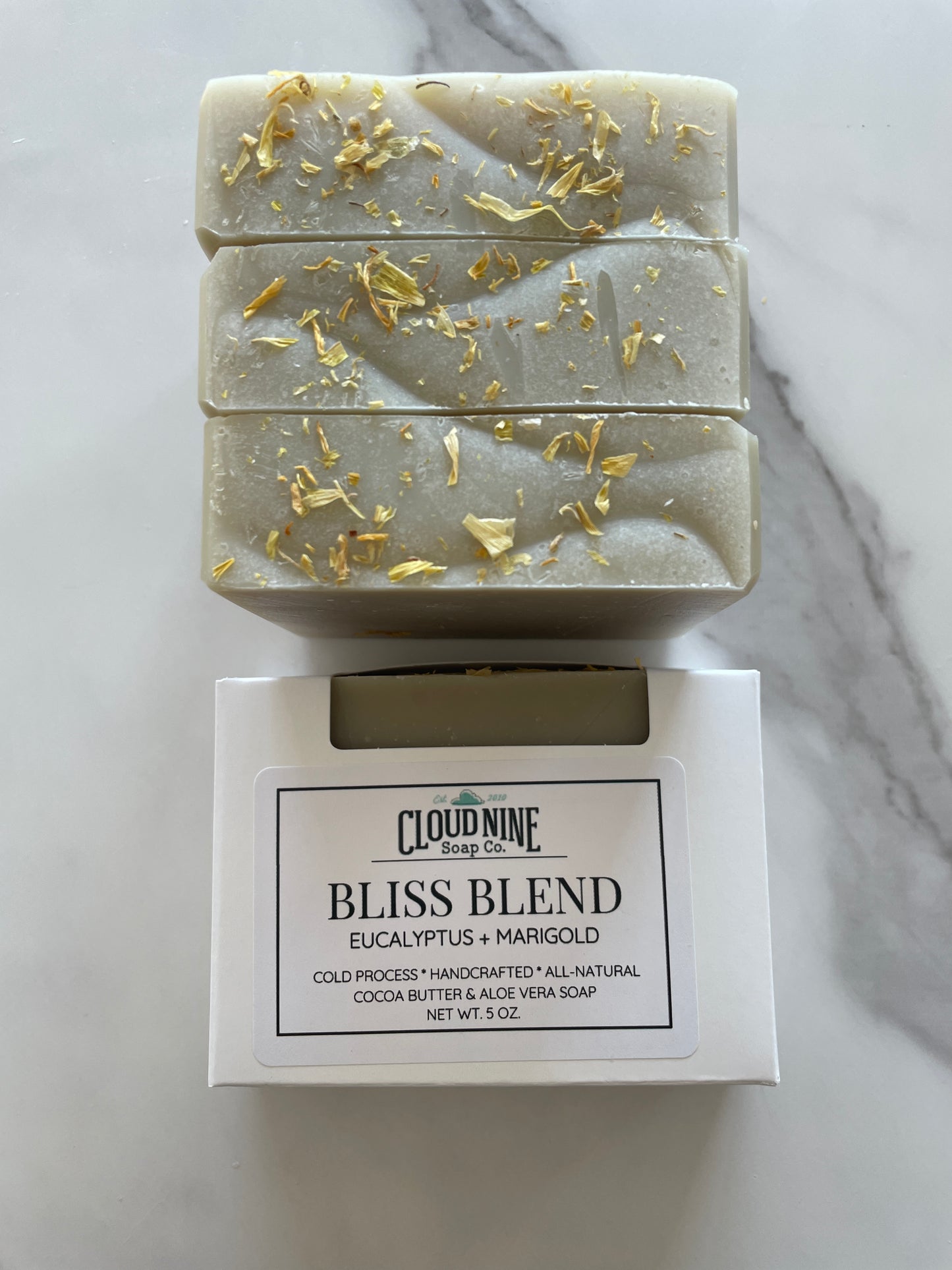 NEW! Bliss Blend w/ Aloe Soap: Eucalyptus + Marigold