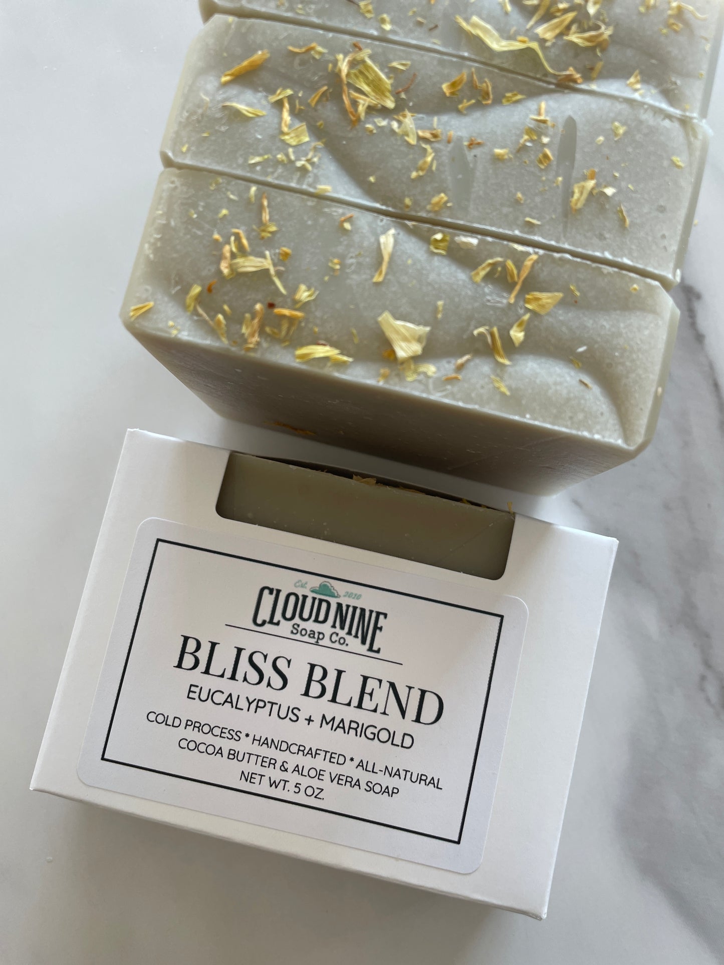 NEW! Bliss Blend w/ Aloe Soap: Eucalyptus + Marigold