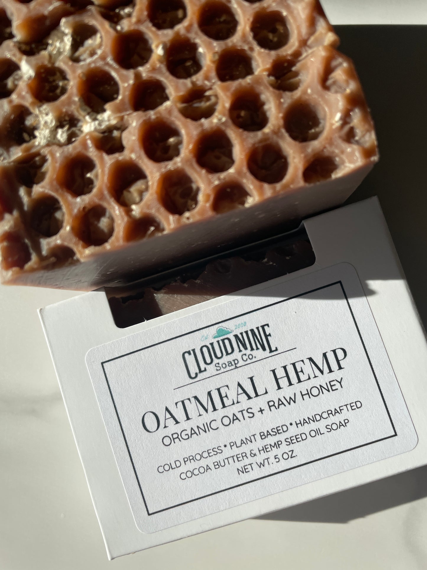 Oatmeal Hemp Soap: Organic Oats + Raw Honey