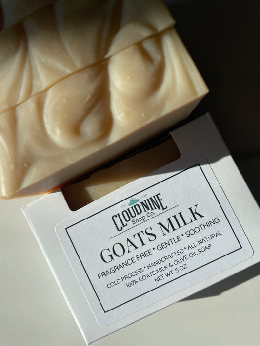 Goats Milk Cold Processed Soap: Fragrance Free