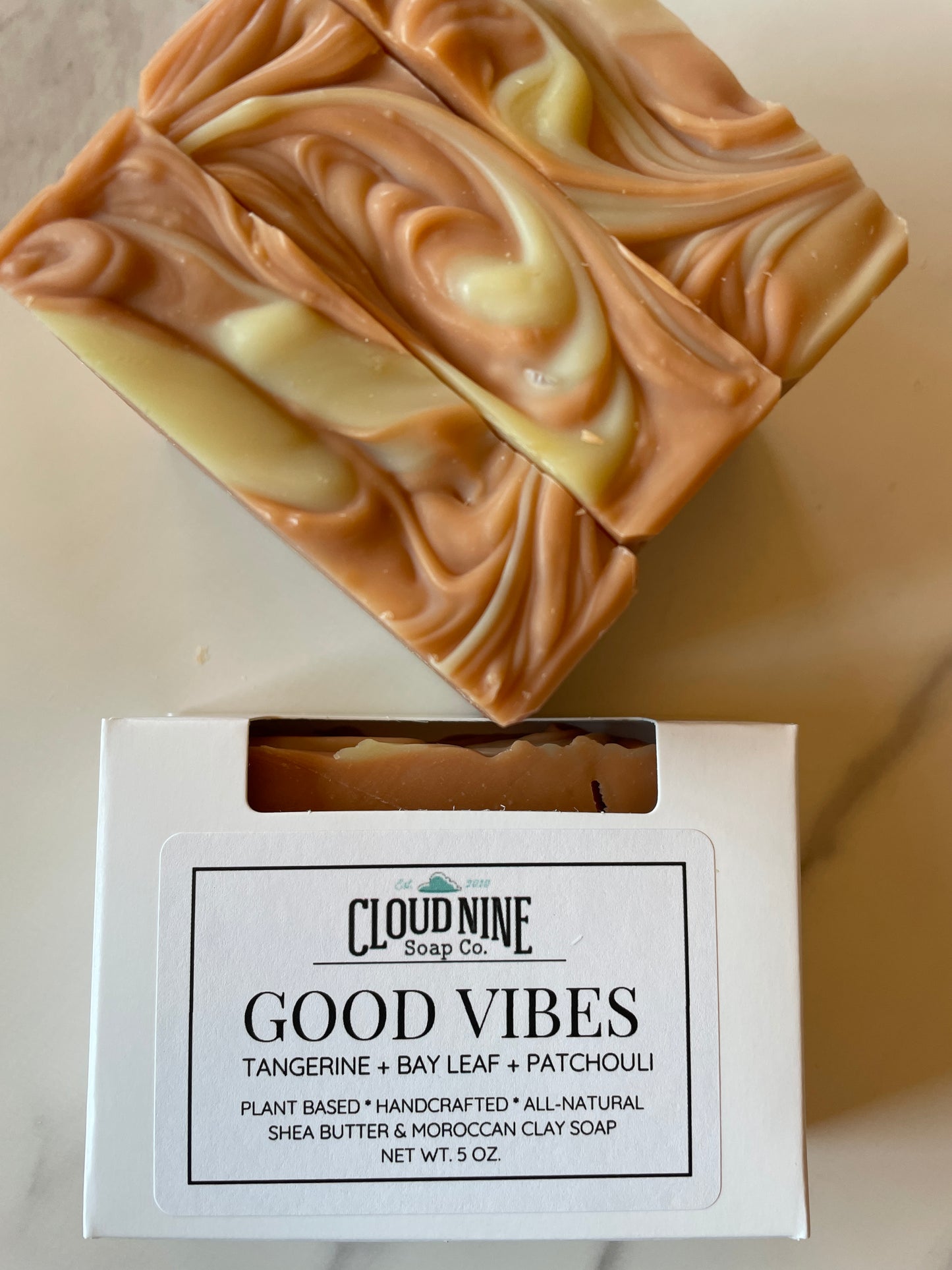 Good Vibes Soap: Tangerine, Bay Leaf + Patchouli