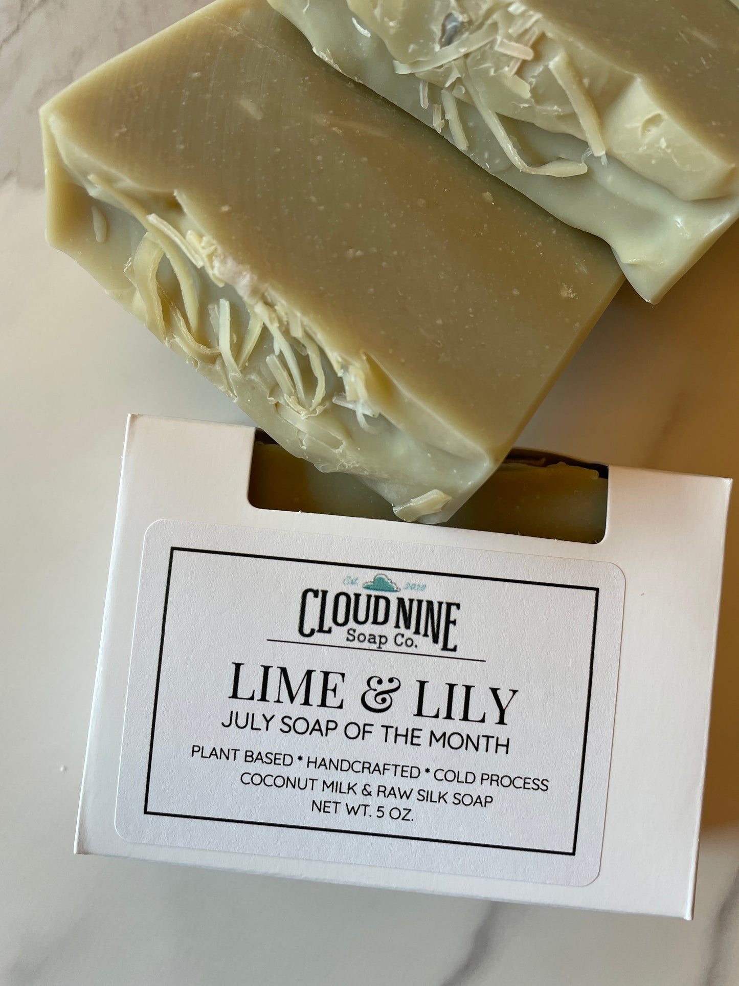 Soap of the Month, July, Lime & Lily: Fresh Squeezed Lime, Coconut + Lily