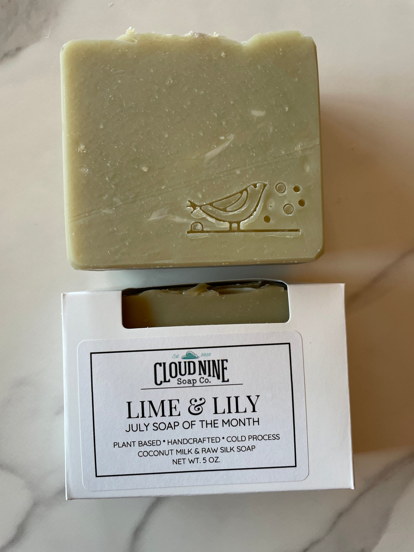 Soap of the Month, July, Lime & Lily: Fresh Squeezed Lime, Coconut + Lily