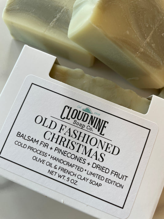 NEW! Holiday Edition Soap, Old Fashioned Christmas: Balsam Fir, Dried Fruits, Pinecones