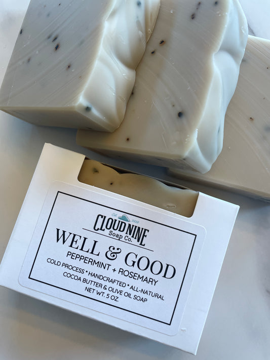 Well & Good Soap: Peppermint + Rosemary